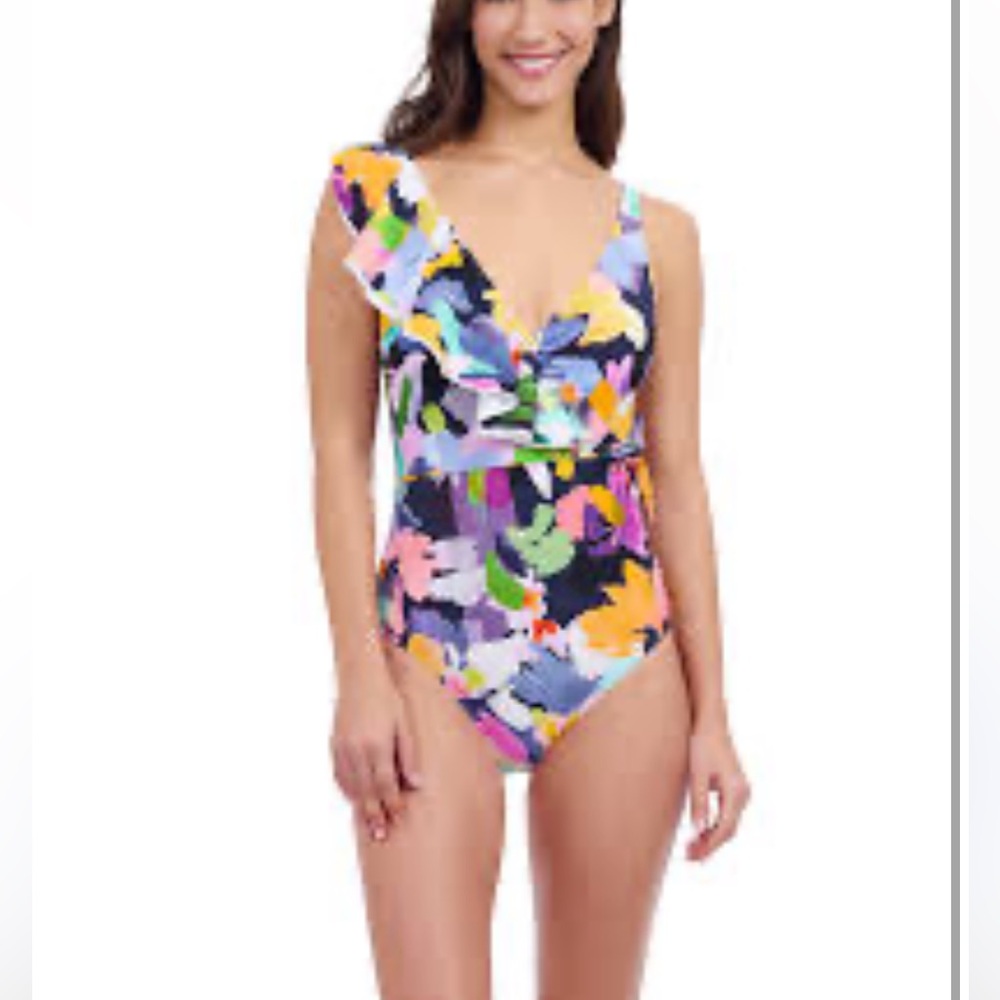 New Gottex Multicolor Floral Bikini size 14 - Picture 5 of 13